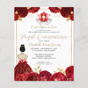 Papier Budget Rouge Bourgogne Cendrillon Royal Quinceaner