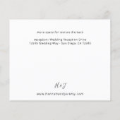 Papier Budget Rouge Floral Détails - Blanc (Dos)