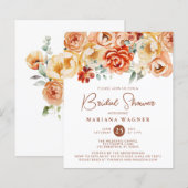 Papier Budget Rouille Beige Romantique Fête des mariées f (Devant / Derrière)