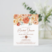 Papier Budget Rouille Beige Romantique Fête des mariées f (Debout devant)