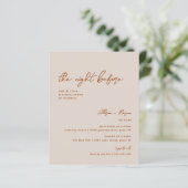 Papier Budget Rouille La Nuit Avant Le Dîner De Répétitio (Debout devant)