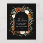 Papier Budget rouille noire élégant botanique élégant arc (Devant)