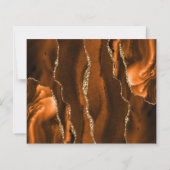 Papier Budget Rouille Or Agate Marine bleu Enregistrer la (Dos)