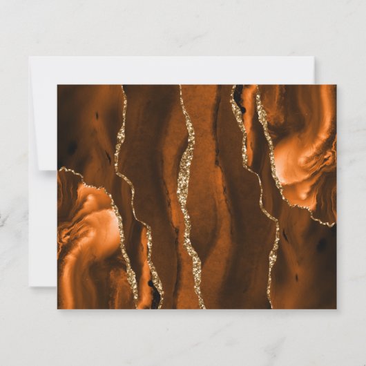 Papier Budget Rouille Or Agate Marine bleu Enregistrer la (Dos)