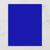 Papier Budget Royal Blue Script Faire-part de mariage (Dos)