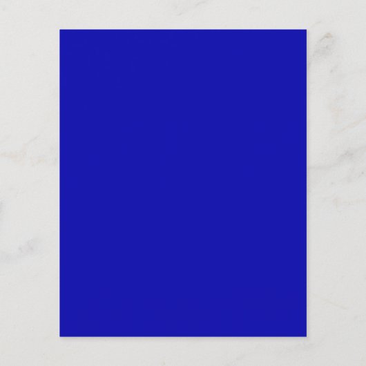 Papier Budget Royal Blue Script Faire-part de mariage (Dos)