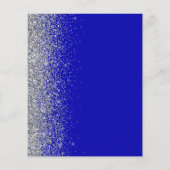 Papier Budget Royal Blue Silver Mariage (Dos)