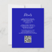 Papier Budget Royal Blue Silver Parties scintillant QR Co (Dos)