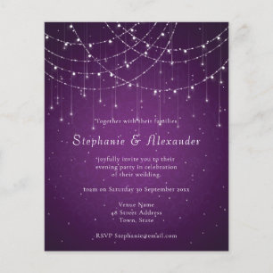 Papier Budget Royal Purple & String Lights Soirée