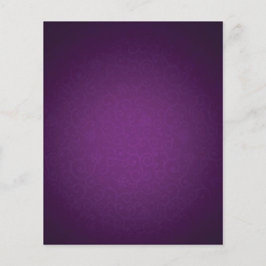 Papier Budget Royal Purple Swirl & String Lights Mariage (Dos)