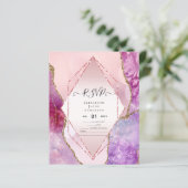 Papier Budget RSVP AGATE PARTIES SCINTILLANT (Debout devant)