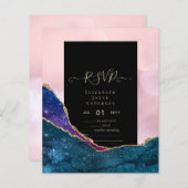 Papier Budget RSVP AGATE PARTIES SCINTILLANT (Devant / Derrière)