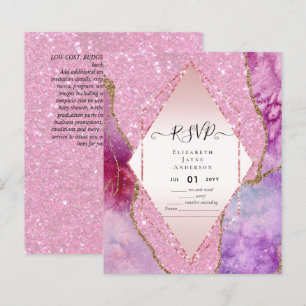 Papier Budget RSVP AGATE PARTIES SCINTILLANT