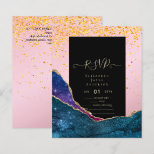 Papier Budget RSVP AGATE PARTIES SCINTILLANT