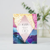 Papier Budget RSVP AGATE PARTIES SCINTILLANT (Debout devant)