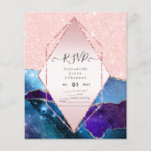 Papier Budget RSVP AGATE PARTIES SCINTILLANT (Devant)