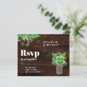Papier Budget RSVP Fermes rustiques Tendances vertes Mari (Debout devant)