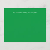 Papier Budget RSVP Fermes rustiques Tendances vertes Mari (Dos)