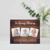 Papier Budget Russe 3 Photo Funéraire Merci Sympathie (Debout devant)