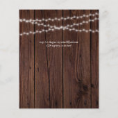 Papier Budget Russe Bourgogne Marine Blue Floral Mariage (Dos)