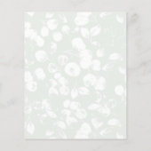 Papier Budget Russe Eucalyptus Aquarelle Corail Vert (Dos)