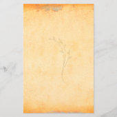 Papier Budget Russe Mariage de tournesol de Bohême (Dos)