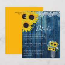 BUDGET Russe Tournesol Détails du Mariage Pièce jo