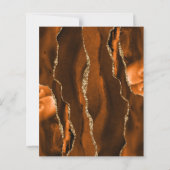 Papier Budget Rust Gold Agate Navy Script Enregistrer la  (Dos)
