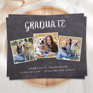 Papier Budget Rustic 3 Faire-part de diplôme photo