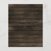 Papier Budget Rustic Barn Wood Je fais BBQ Invitation (Dos)