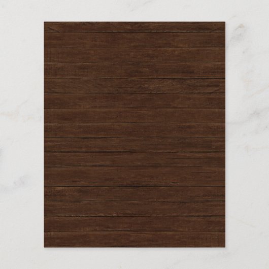 Papier Budget Rustic Bois Chaîne Lumières Mariage Invitat (Dos)