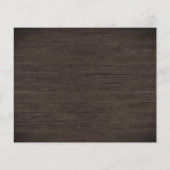 Papier Budget Rustic Bois Floral Fête des mariées Flore F (Dos)