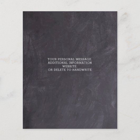 Papier Budget Rustic Botanical Bridal Brunch Invitation C (Dos)