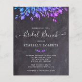 Papier Budget Rustic Botanical Bridal Brunch Invitation C (Devant)