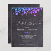 Papier Budget Rustic Botanical Bridal Shower Invitation (Devant / Derrière)