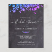 Papier Budget Rustic Botanical Bridal Shower Invitation (Devant)