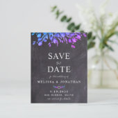 Papier Budget Rustic Botanical QR Code Enregistrer La Dat (Debout devant)