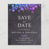 Papier Budget Rustic Botanical QR Code Enregistrer La Dat (Devant)