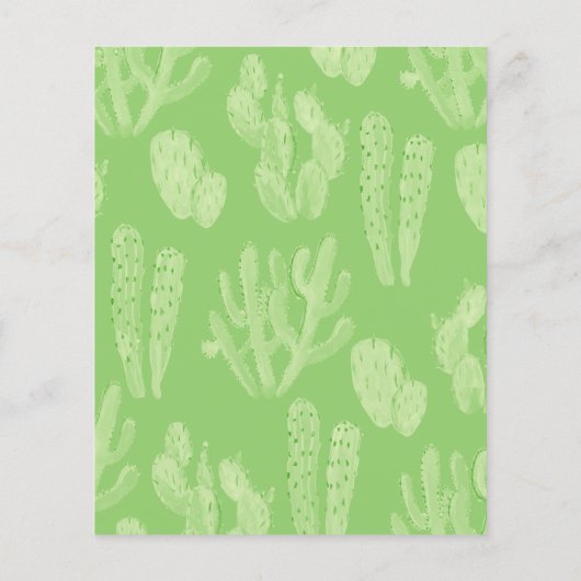 Papier Budget Rustic Cactus Invitation à la douche nuptia (Dos)