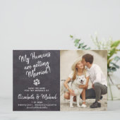Papier Budget Rustic Chien Mariage Chien Chien Sauvegarde (Debout devant)
