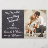 Papier Budget Rustic Chien Mariage Chien Chien Sauvegarde (Devant)