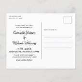 Papier Budget Rustic Chien Mariage Enregistrer La Date Ca (Dos)
