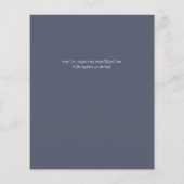 Papier BUDGET Rustic Dusty Blue Flore (Dos)