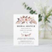 Papier Budget Rustic Earth-tone Boho Fête des mariées (Debout devant)