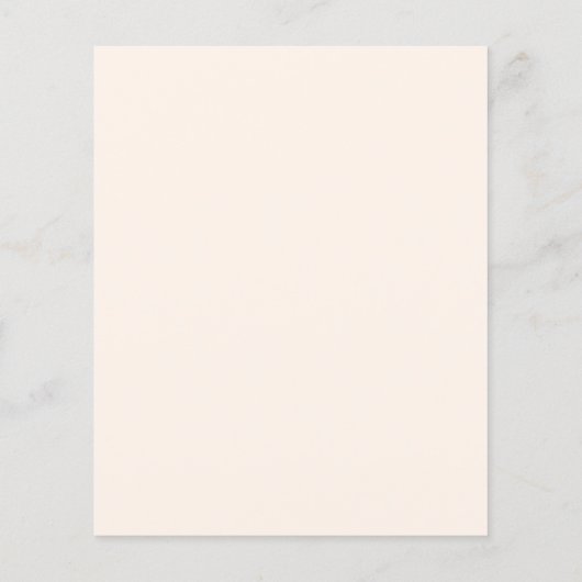Papier Budget Rustic Elegant Peach Faire-part de mariage (Dos)