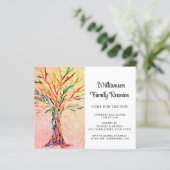 Papier Budget Rustic Family Reunion Invitation (Debout devant)