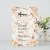 Papier Budget Rustic Floral Mariage (Debout devant)