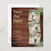 Papier Budget Rustic Foliage Photo QR Code Enregistrer la (Devant / Derrière)