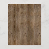 Papier Budget Rustic Grange Dentelle en bois Je fais BBQ  (Dos)