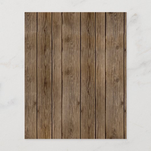 Papier Budget Rustic Grange Dentelle en bois Je fais BBQ (Dos)